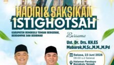KH ES Mubarok asal Jawa Barat akan hadir dalam HUT ke-18 Bengkulu Tengah membawa pesan persatuan, kebersamaan, dan semangat gotong royong untuk kemajuan daerah.